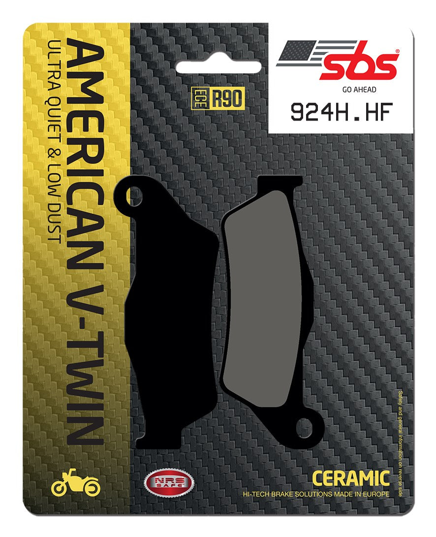SBS FRICTION - Ceramic Front / Rear H-D Brake Pads - 924H.HF-