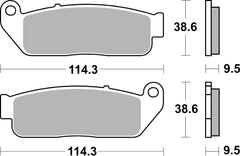 SBS FRICTION - Ceramic Front H-D Brake Pads - 929H.HF-