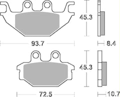SBS FRICTION - Sinter Rear H-D Brake Pads - 930H.LS-