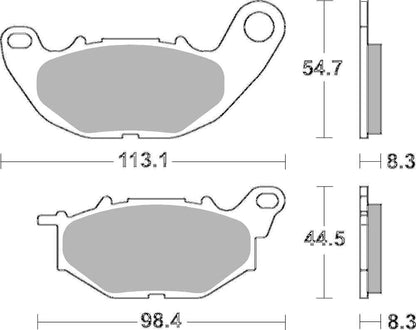 SBS FRICTION - Dual Carbon Front Brake Pads - (Track Use) - 931DC-