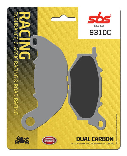 SBS FRICTION - Dual Carbon Front Brake Pads - (Track Use) - 931DC-