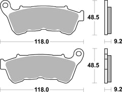 SBS FRICTION - Ceramic Front H-D Brake Pads - 934H.HF-