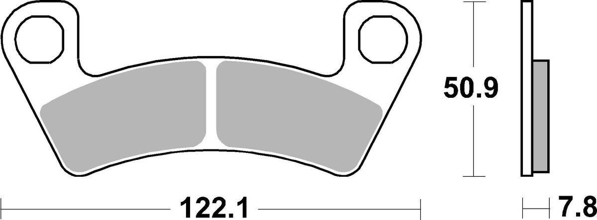 SBS FRICTION - Sinter Front ATV Brake Pads - 946ATS-