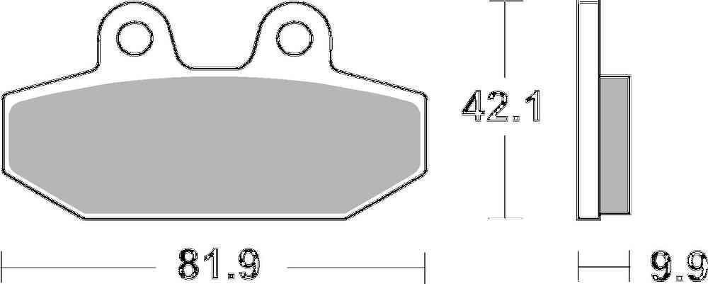 SBS FRICTION - Carbon Tech Rear H-D Brake Pads - 949H.CT-