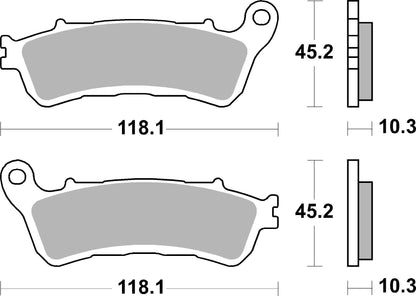 SBS FRICTION - Sinter Rear Brake Pads - 953LS-