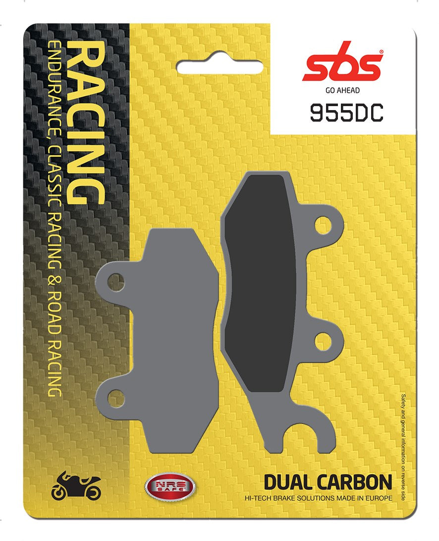 SBS FRICTION - Dual Carbon Front Brake Pads - (Track Use) - 955DC-