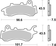 SBS FRICTION - Ceramic Front Brake Pads - 958HF-