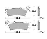 SBS FRICTION - Racing Sinter Off Road Front Brake Pads - 965RSI-