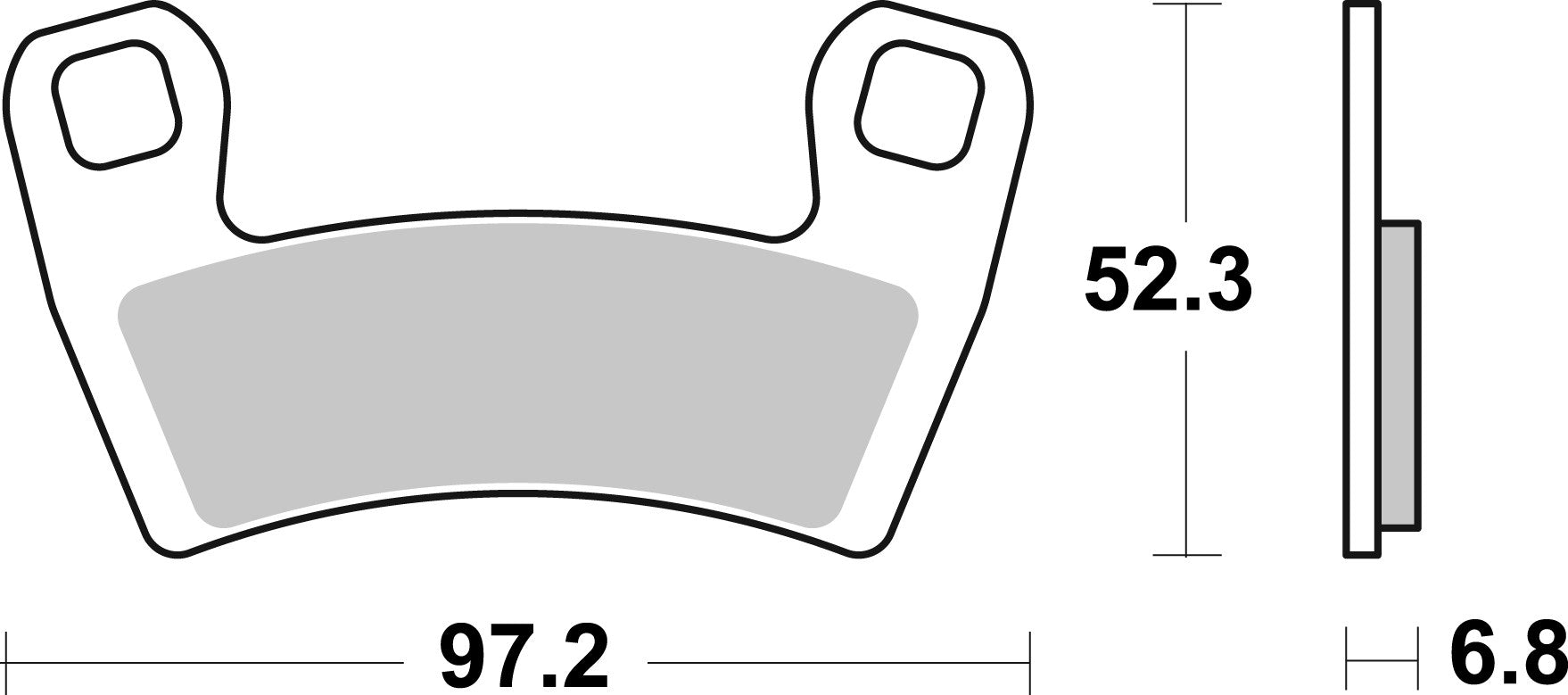 SBS FRICTION - Sinter Off Road Front Brake Pads - 970SI-