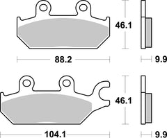 SBS FRICTION - Evo Sinter Front ATV Brake Pads - 971PSI-