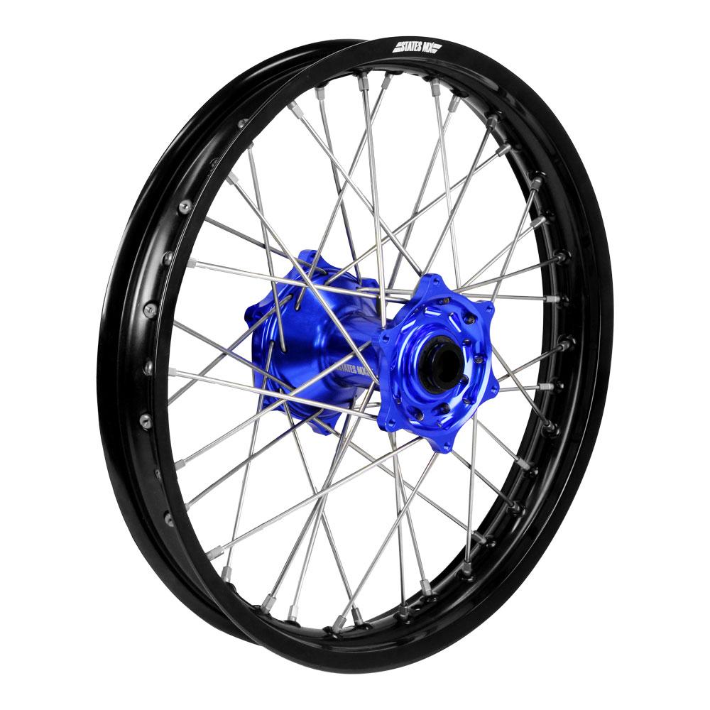 STATES MX REAR WHEEL 19 X 2.15 YAMAHA YZ/YZF 02-22 - BLACK/BLUE/SILVER - 70-WYR-01