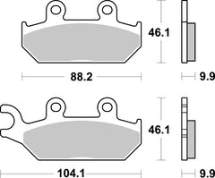SBS FRICTION - Evo Sinter Front ATV Brake Pads - 972PSI-