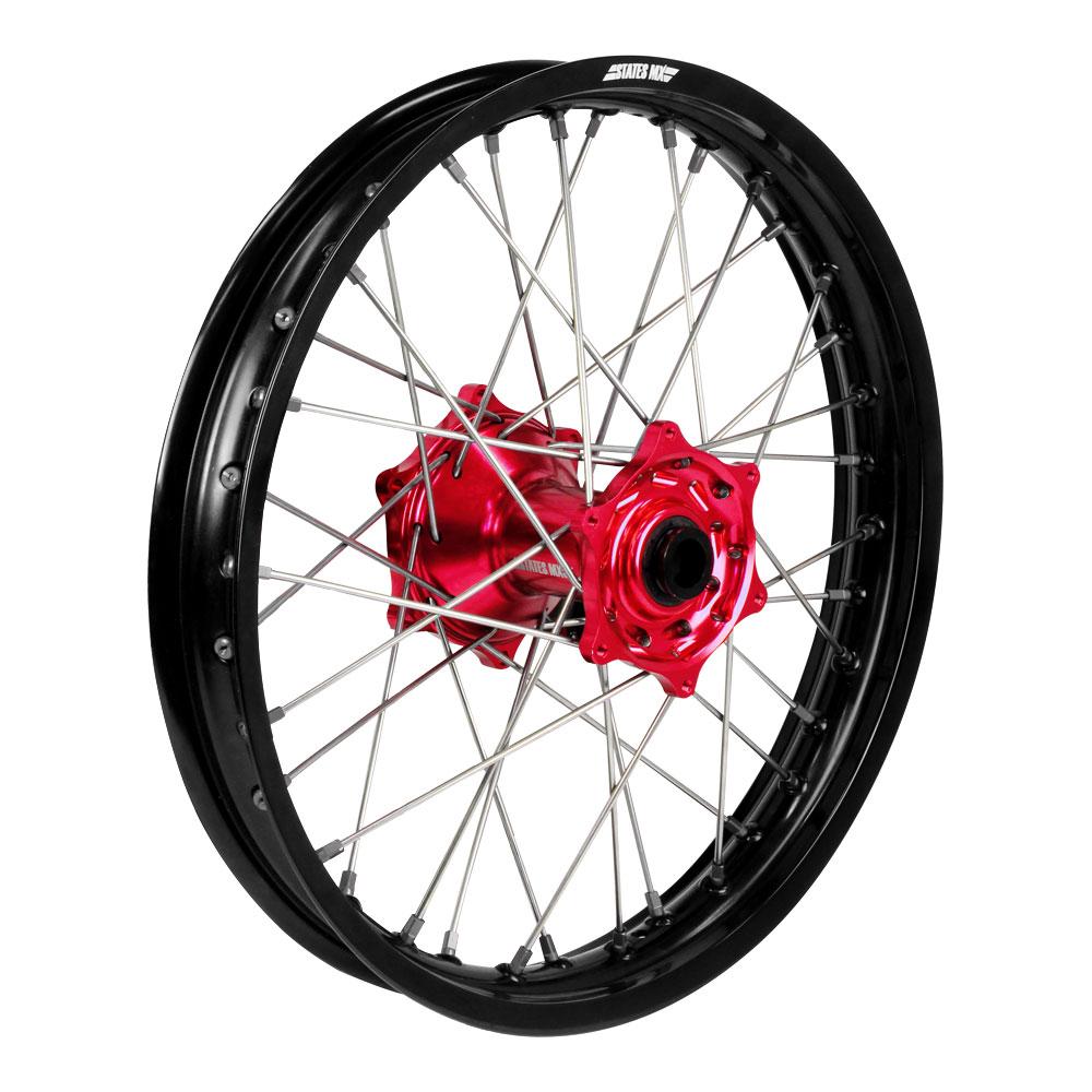 STATES MX REAR WHEEL 19 X 2.15 HONDA CR/CRF 02-12 - BLACK/RED/SILVER - 70-WHR-01