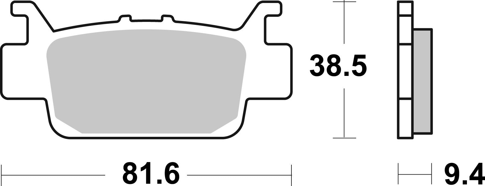 SBS FRICTION - Sinter Off Road Rear Brake Pads - 975SI-