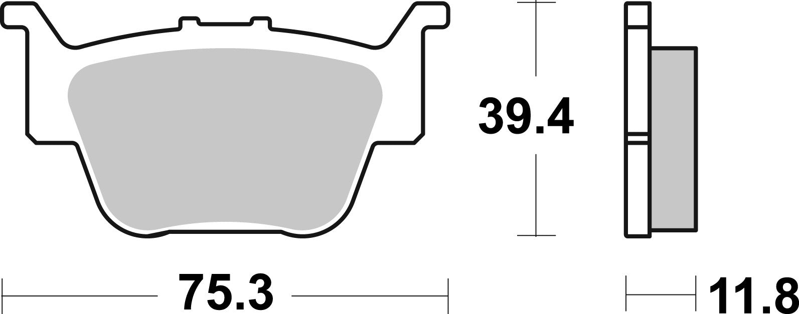 SBS FRICTION - Evo Sinter Rear ATV Brake Pads - 976PSI-