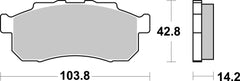 SBS FRICTION - Racing Sinter Off Road Front Brake Pads - 982RSI-