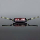 RENTHAL TWINWALL H/BAR KTM SX/SX-F 09-12 SUZI RM/RMZ 06-13 YAM YZ-F 18-21 (672 BEND) BLK W/BAR PAD