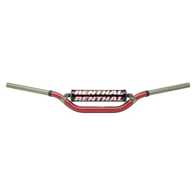 RENTHAL TWINWALL H/BAR REED/WINDHAM RED W/BAR PAD (998-01-RD-02-185)