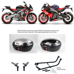 S48 Astra Black Topbox Kit TUONO 660 & RS 660 20-25 - A019S48BPBLK
