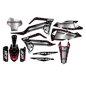 UFO Gas Gas Decals Kit MC 125-250/MC-F 250/350/450 21-23 Stardust BLK