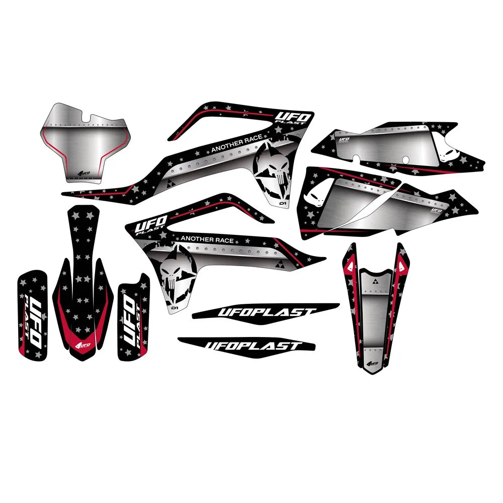 UFO Gas Gas Decals Kit MC 125-250/MC-F 250/350/450 21-23 Stardust BLK