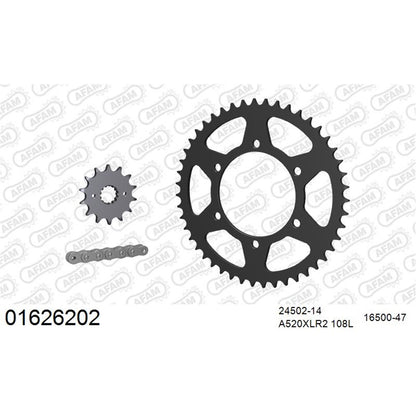 AFAM Chain Sprocket Kit Steel Kawasaki ZZR 250 1990-2003