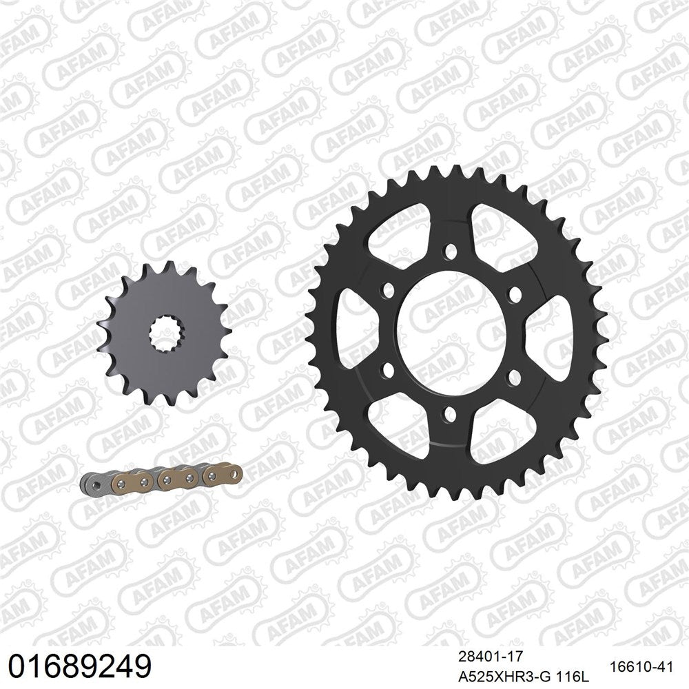 AFAM Chain Sprocket Kit Steel Kawasaki ZX10-R/RR 2021-2023