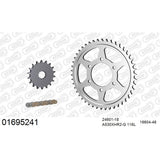 AFAM CHAIN SPROCKET KIT STEEL KAWASAKI ZX-12R NINJA 2000-2006