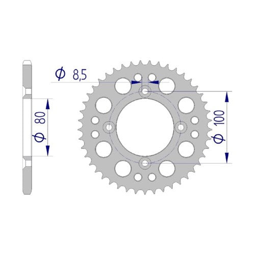 AFAM A36 420 Honda Rear Sprocket