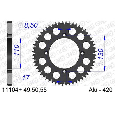 AFAM A48 420 HONDA CR80 87_/150 07_ SC