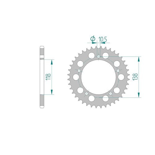 AFAM Spkt A39 CBR400RR NC29 520