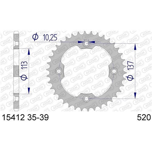 AFAM A37 520 SUZUKI LTR450