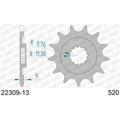 AFAM 13T 520 RMZ250 13- ##22311