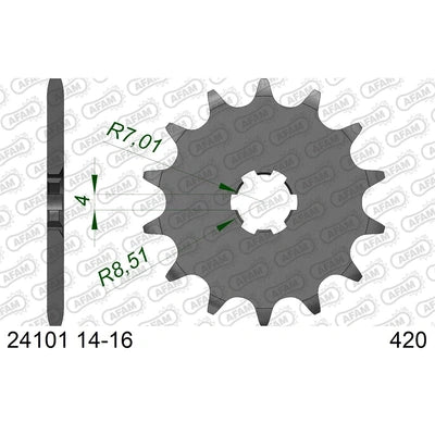 AFAM 15T 420 KLX110/DRZ110 03-