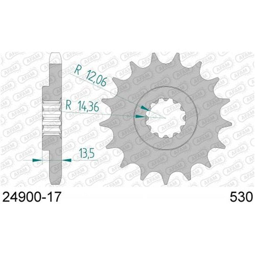 AFAM 17T 530 Kaw ZRX1100