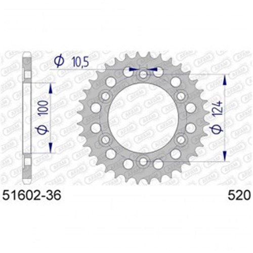 AFAM A36 520 Ducati 400/600/750/851/900SS