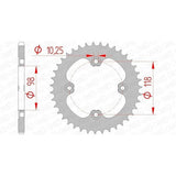 AFAM S42 520 BOMBARDIER REAR SPROCKET