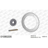 AFAM CHAIN SPROCKET KIT STEEL HONDA VFR 800 X CROSSRUNNER 2015-2019