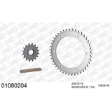 AFAM CHAIN SPROCKET KIT STEEL CF MOTO & KAWASAKI TWIN MODELS -2025 [SPC01]
