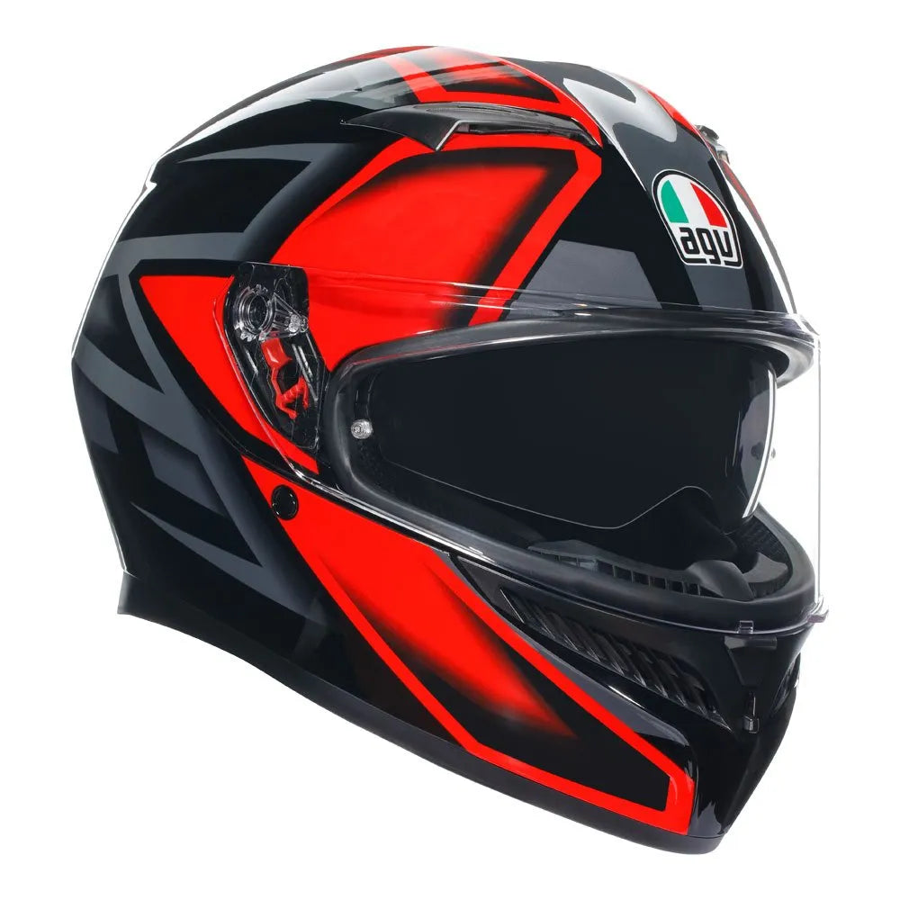 AGV K3 - COMPOUND BLACK/RED S - 77-394-05