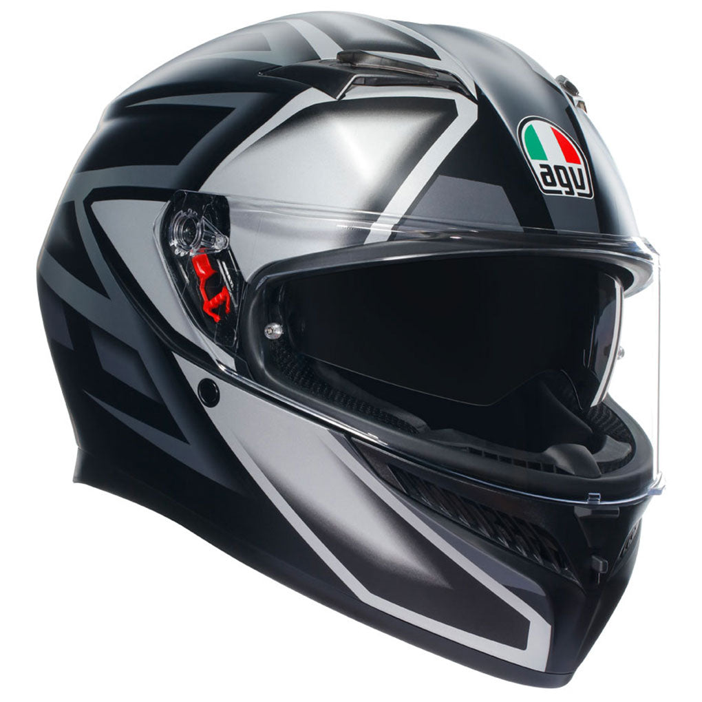 AGV K3 - COMPOUND MATT BLACK/GREY XS - 77-395-04