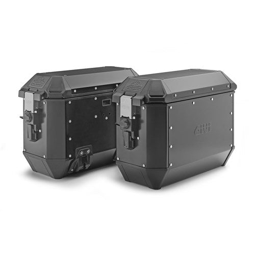 GIVI Trekker Alaska 36L Panniers Alloy Black (Pair) Monokey