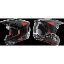 Alpinestars SM5 Rover Helmet ECE Anthracite/Fluro Red/Grey Camo