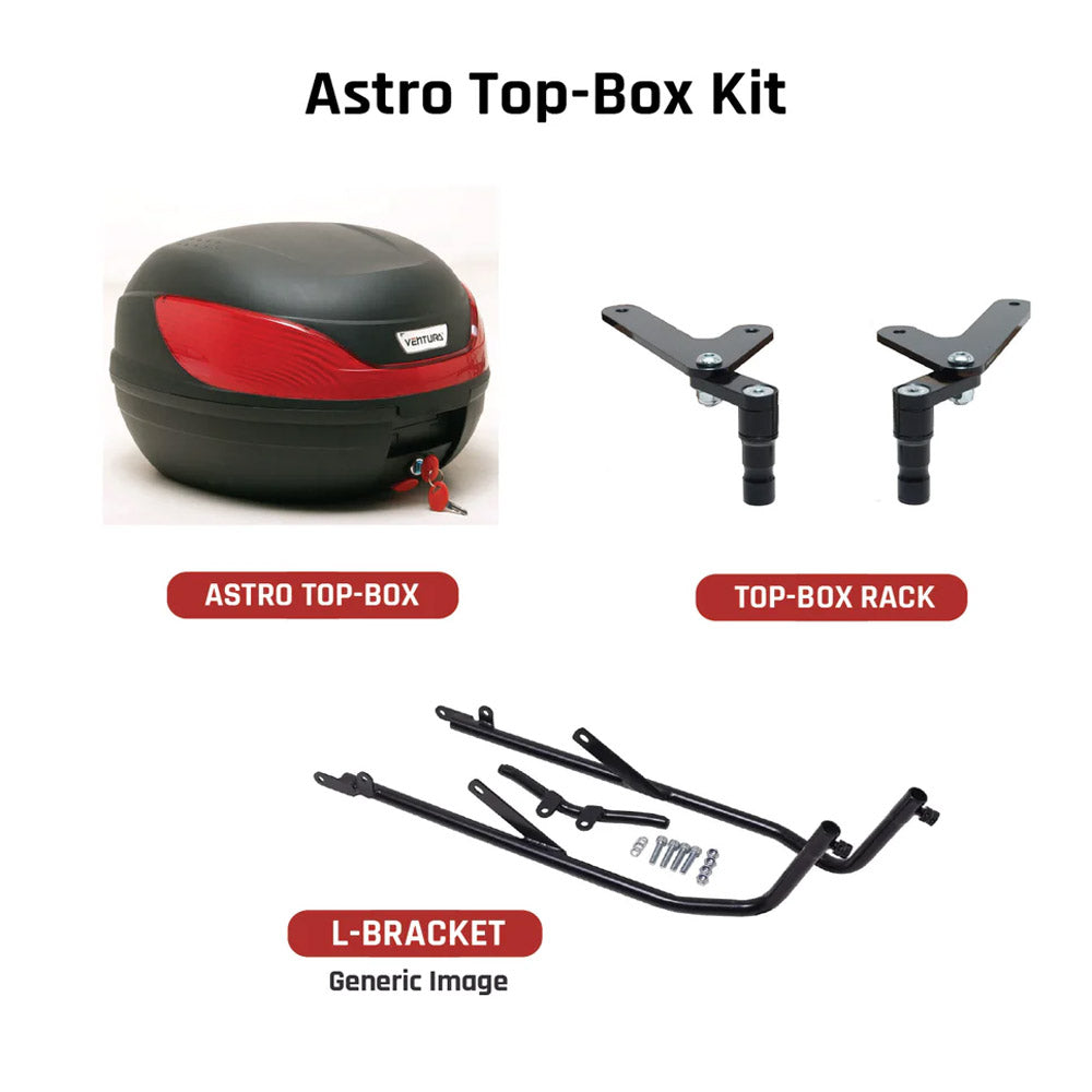 Astro 32L Topbox Kit 1130 VRSCR - STREET ROD 06-07 (CHROME) - HA006C1432