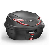 GIVI MONOLOCK TOPCASE 36L V2 BLACK/RED - INCLUDES UNIVERSAL PLATE