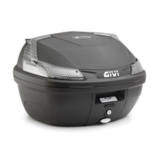 GIVI Monolock Topcase 37L Tech Black/Clear - Includes Universal Plate