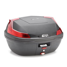 GIVI Monolock Topcase 47L Black/Red - Includes Universal Plate - B47NML