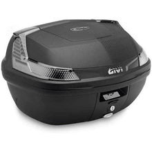 GIVI Monolock Topcase 47L Tech Black/Clear - Includes Universal Plate - B47NTML
