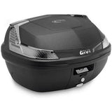 GIVI MONOLOCK TOPCASE 47L TECH BLACK/CLEAR - INCLUDES UNIVERSAL PLATE - B47NTML