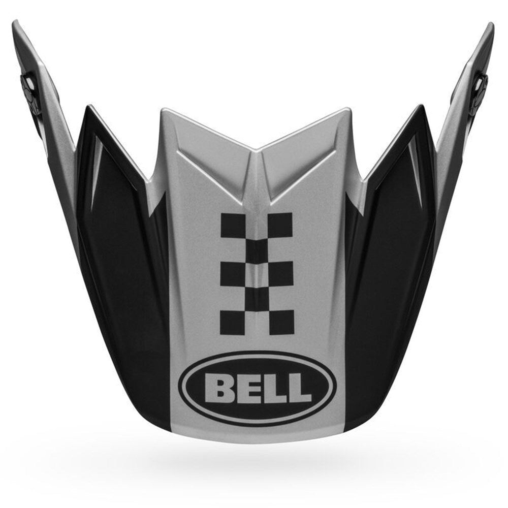 BELL S/P - MOTO-9 FLEX PEAK BREAKAWAY MATT SILVER /BLK (O/S)